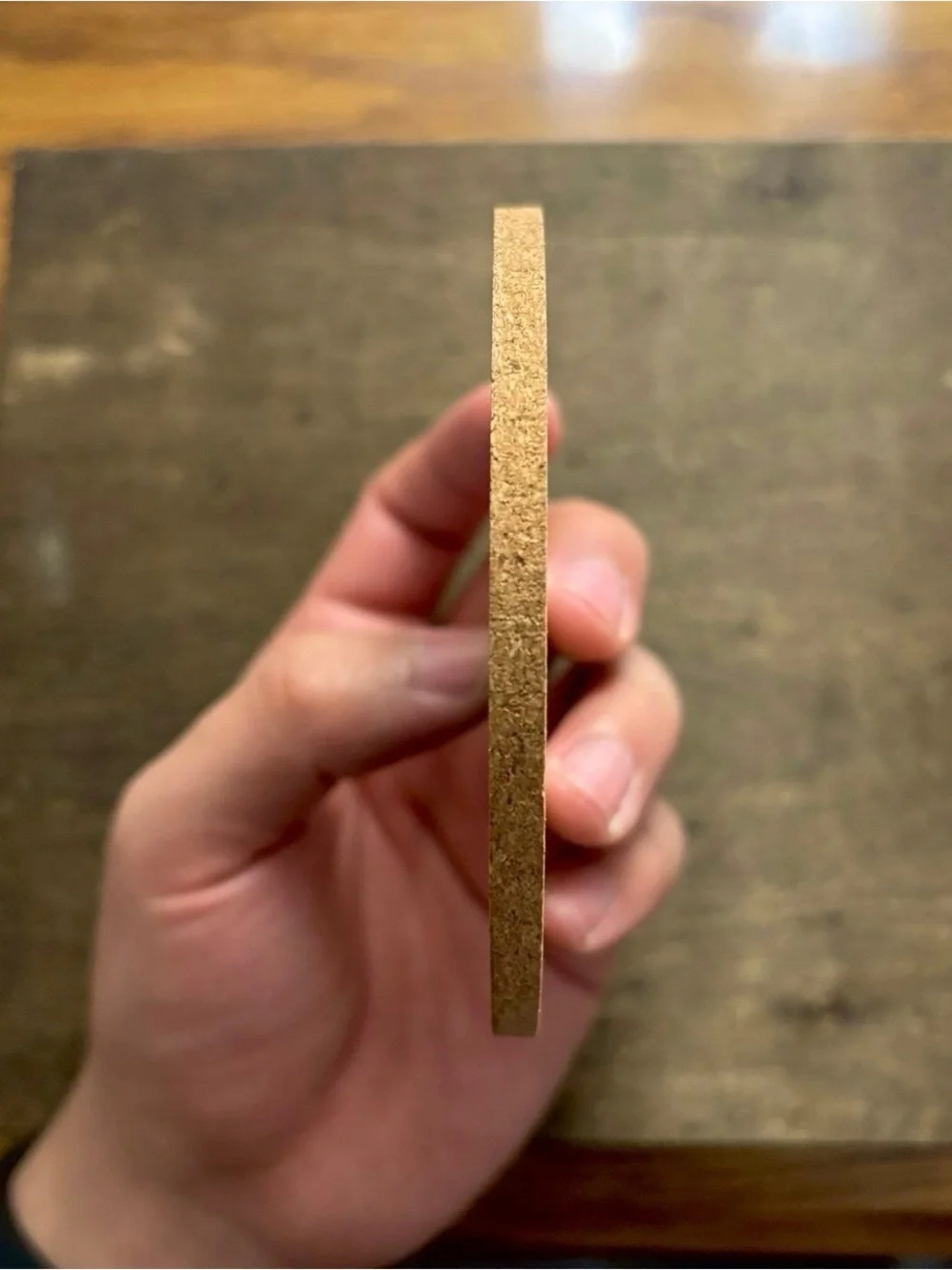 Naruto Hinata Laser Engraved Cork Coaster